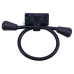 Лассо на пенис с клиторальным вибростимулятором Silicone Cock Ring