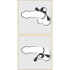 Лассо на пенис с клиторальным вибростимулятором Silicone Cock Ring