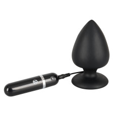 Анальная черная втулка Black Velvets