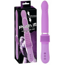 Вибратор сиреневого цвета с поступательными движениями Push it