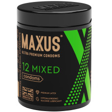 Презервативы Maxus Mixed микс в пластиковом кейсе 12 шт