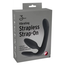 Безремневой страпон с вибрацией и ДУ пультом Strapless Strap-On