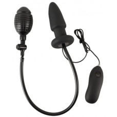 Расширяющаяся анальная пробка с вибрацией Inflatable Vibrating