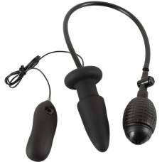 Расширяющаяся анальная пробка с вибрацией Inflatable Vibrating