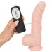 Реалистичный фаллос с пульсацией Medical Silicone 20 см