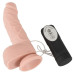 Реалистичный фаллос с пульсацией Medical Silicone 20 см