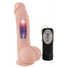 Реалистичный фаллос с пульсацией Medical Silicone 20 см