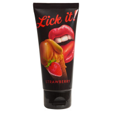 Гель съедобный Lick It клубника 100 мл