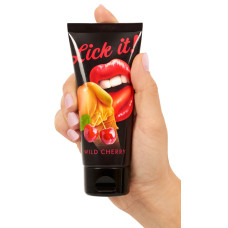 Гель съедобный Lick It дикая вишня 100 мл