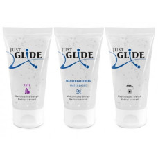 Набор из 3 гелей-любрикантов на водной основе Just Glide 3 х 50 мл