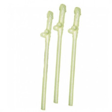 Трубочки для коктейлей Penis Straws светящиеся в темноте 10 шт
