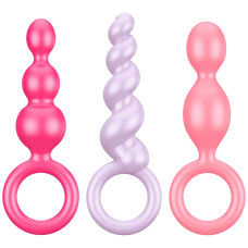 Набор разноцветных анальных стимуляторов Satisfyer Booty Call