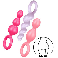 Набор разноцветных анальных стимуляторов Satisfyer Booty Call