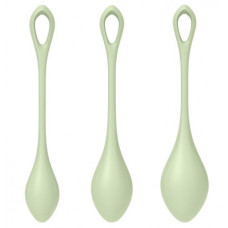 Вагинальные шарики Satisfyer Yoni Power 2 Kegel Balls салатовые