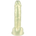 Перламутровый фаллос с мошонкой Keshi Pearl золотистый 19 см