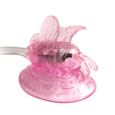 Вакуумная помпа вагинальная с вибрацией Butterfly Clitoral Pump
