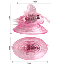 Вакуумная помпа вагинальная с вибрацией Butterfly Clitoral Pump