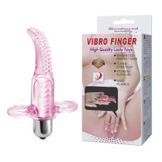 Вибро-насадка на палец розовая Vibro Finger