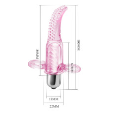 Вибро-насадка на палец розовая Vibro Finger