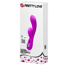 Перезаряжаемый вибратор Pretty Love Honey с Bluetooth-управлением