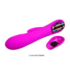 Вибратор с клиторальным стимулятором Pretty Love Barrette