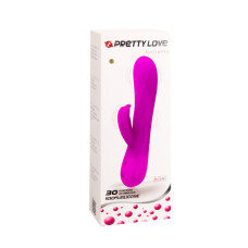 Вибратор с клиторальным стимулятором Pretty Love Barrette