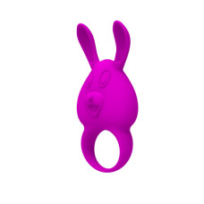 Перезаряжаемое вибро-кольцо Pretty Love Naughty Bunny