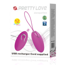 Перезаряжаемое виброяйцо Pretty Love Jacqueline с беспроводным управлением