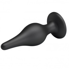 Черная анальная пробка на присоске Pretty Love Sensitive Prostate Plug