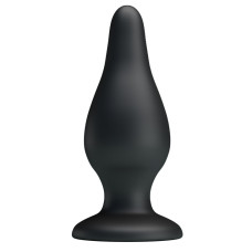 Черная анальная пробка на присоске Pretty Love Sturdy Silicone Anal Plug