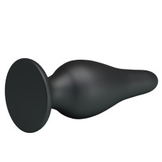 Черная анальная пробка на присоске Pretty Love Sturdy Silicone Anal Plug