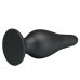 Черная анальная пробка на присоске Pretty Love Sturdy Silicone Anal Plug