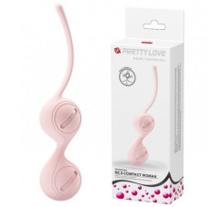 Вагинальные шарики со смещённым центром тяжести Pretty Love Kegel Tighten Up I нежно-розовые