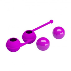 Вагинальные шарики со смещённым центром тяжести Pretty Love Kegel Tighten Up III пурпурные