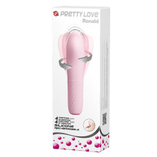 Классический вибратор-ротатор Pretty Love Burke нежно-розовый