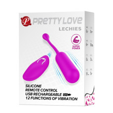 Перезаряжаемое виброяйцо Pretty Love Lechies с беспроводным управлением