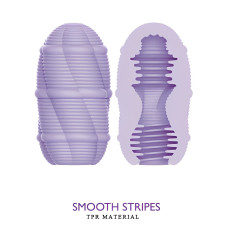 Двустороннее яйцо-мастурбатор Pretty Love Smooth Stripes Cupid-X