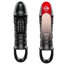 Увеличивающая вибронасадка на пенис Penis Sleeve Cecelia + 2,5 см