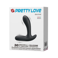 Перезаряжаемый стимулятор простаты с вибрацией Pretty Love Backie черный