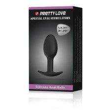 Анальная пробка со смещенным центром тяжести Pretty Love Anal Balls