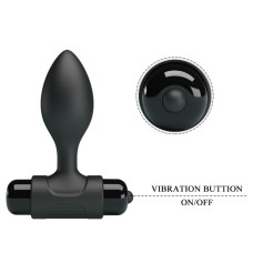 Анальная втулка с вибрацией Pretty Love Vibra Butt Plug черная
