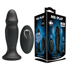 Рельефный анальный стимулятор Mr.Play с вибрацией и дистанционным управлением