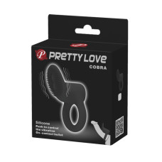 Вибро-кольцо с клиторальным стимулятором Pretty Love Cobra