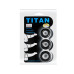 Набор из трёх черных эрекционных колец Titan