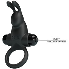 Эрекционное виброкольцо Vibrant Penis Ring I с клиторальным стимулятором черное