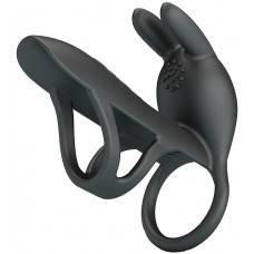 Вибронасадка на пенис с двойным эрекционным кольцом Vibrating Penis Sleeve Matty