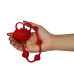 Анальная цепочка красная Silicone Frog Anal Beads-Red