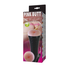 Мастурбатор-попка в колбе с 7 режимами вибрации Pink Butt