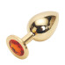 Анальная пробка Anal Jewelry Plug Gold Orange L