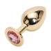Анальная пробка Anal Jewelry Plug Gold Pink L